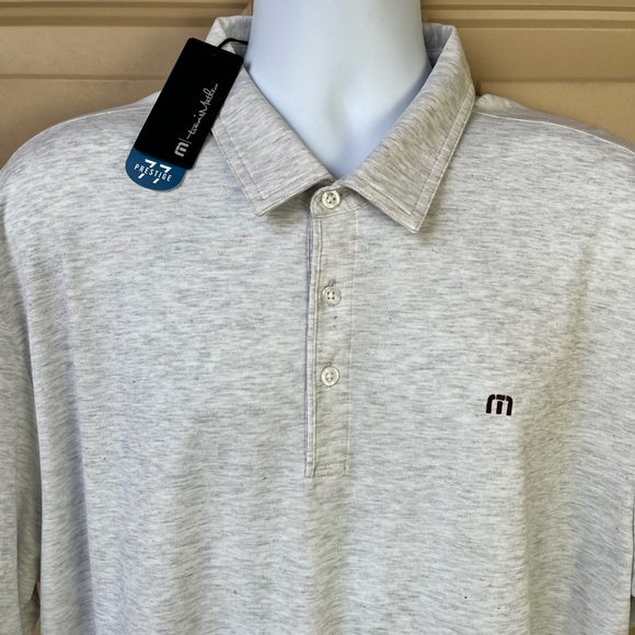 NEW Travis Mathew The Zinna Men's Golf Polo - Gray Size XXL 2XL - Picture 1 of 7